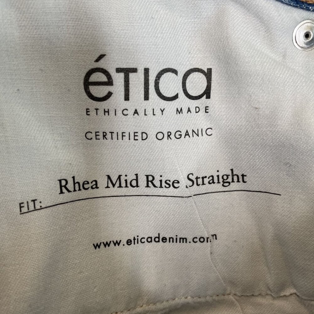 Etica Rhea Midrise Straight Crop Jeans, 28 - Picture 10 of 11